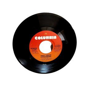 Paul Simon Kodachrome and Tenderness 45 Record 45859 1973
